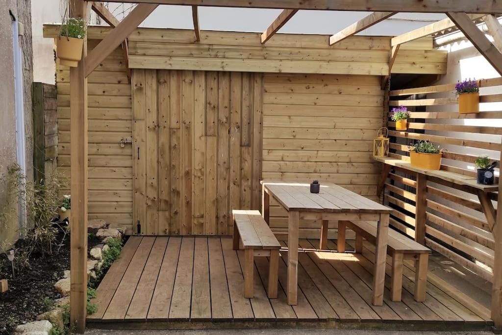 Maison De Pecheur Bord De Mer Bois Et Pierre 6-8 Pers Plobannalec 外观 照片